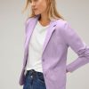 Dames Street One | Street One Jersey Blazer Soft Lilac 211912 15289