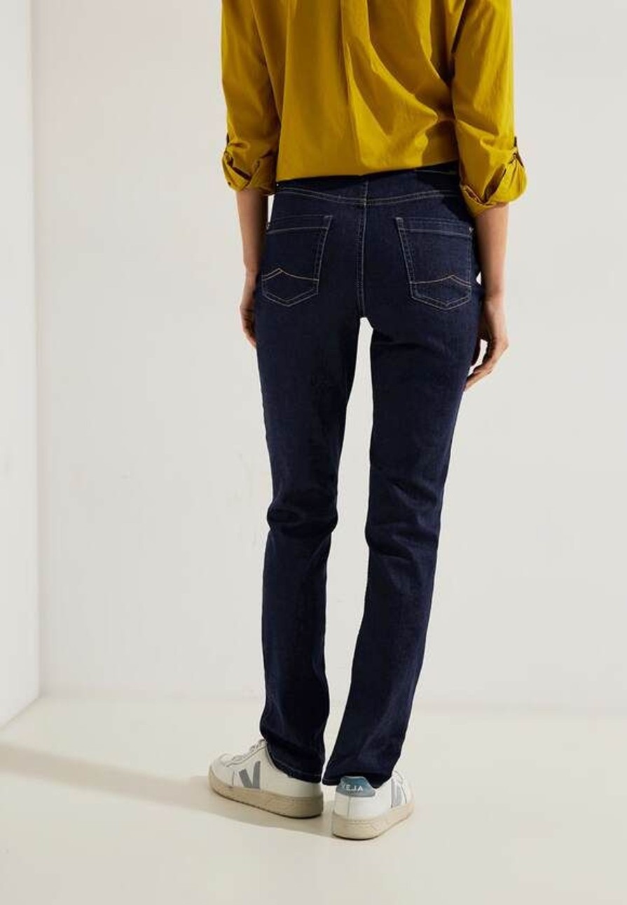 Dames Cecil | Cecil Denim Toronto Rinsed Blue 376497 10236