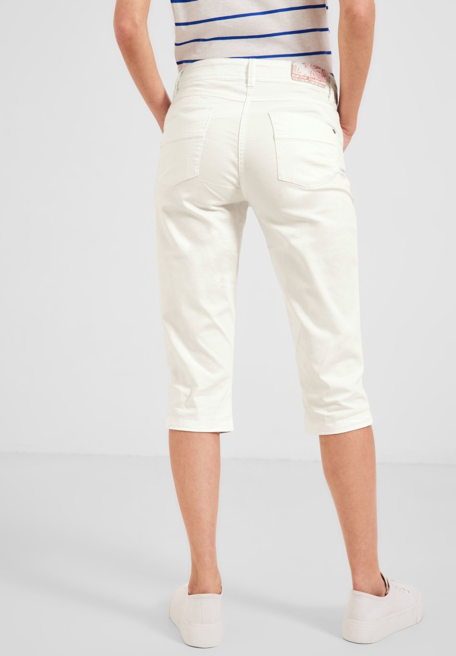 Dames Cecil | Cecil 3/4 Scarlett Broek Vanilla White 376503 1347