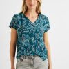 Dames Cecil | Cecil Print Blouse Deep Lake Green 344158 34926