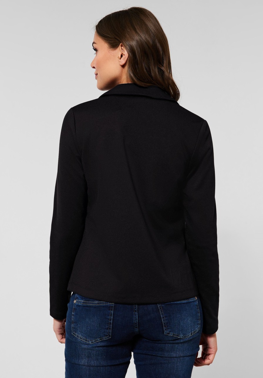 Dames Cecil | Cecil Sweat Blazer Zwart 211793 10001