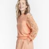 Dames Tramontana | Tramontana Sweater Met Kant Salmon Q09-07-602 3400