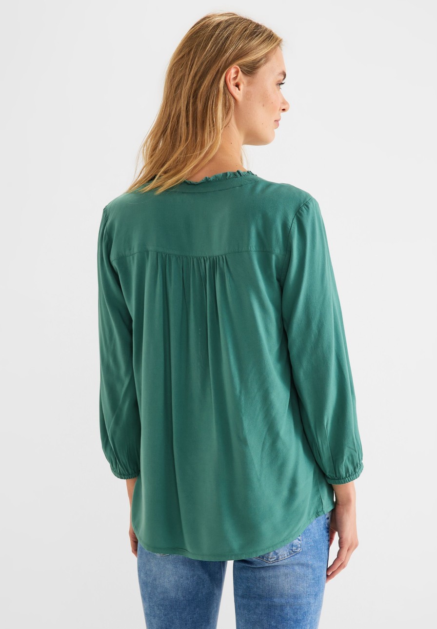 Dames Street One | Street One Blouse Lagoon Green 343927 14957