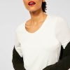Dames Street One | Street One Korte Mouw Shirt Off White 317665 10108