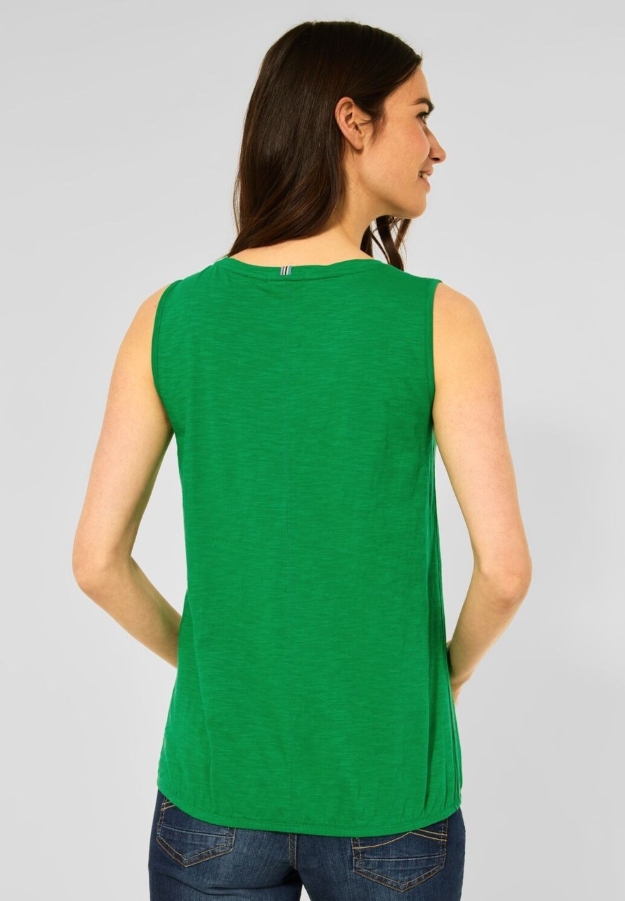 Dames Cecil | Cecil Broderie Top Cheely Green 317854 13755