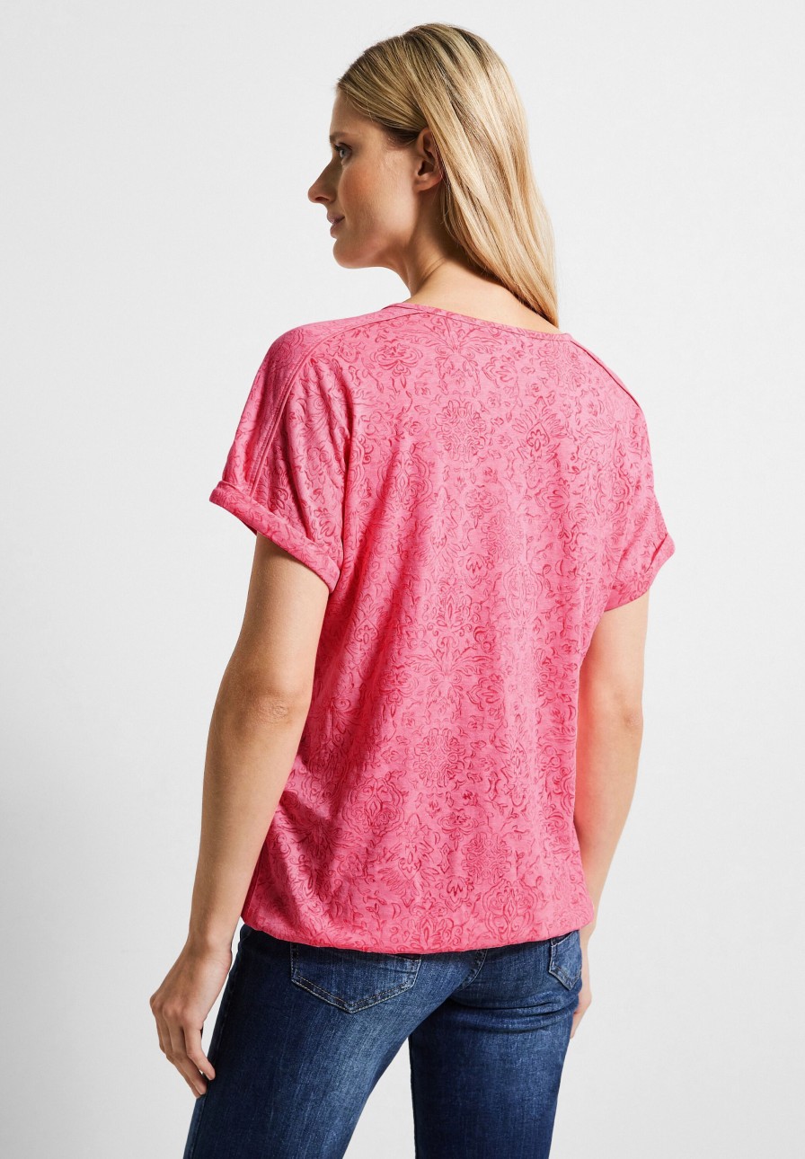 Dames Cecil | Cecil Burn Out Shirt Soft Pink 320168 15223