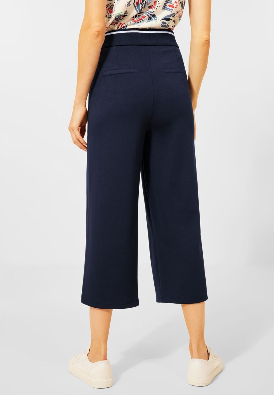 Dames Cecil | Cecil 7/8 Wide Leg Deep Blue 375462 10128