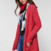 Dames Cecil | Cecil Boucle Vest Strong Red 253532 14286