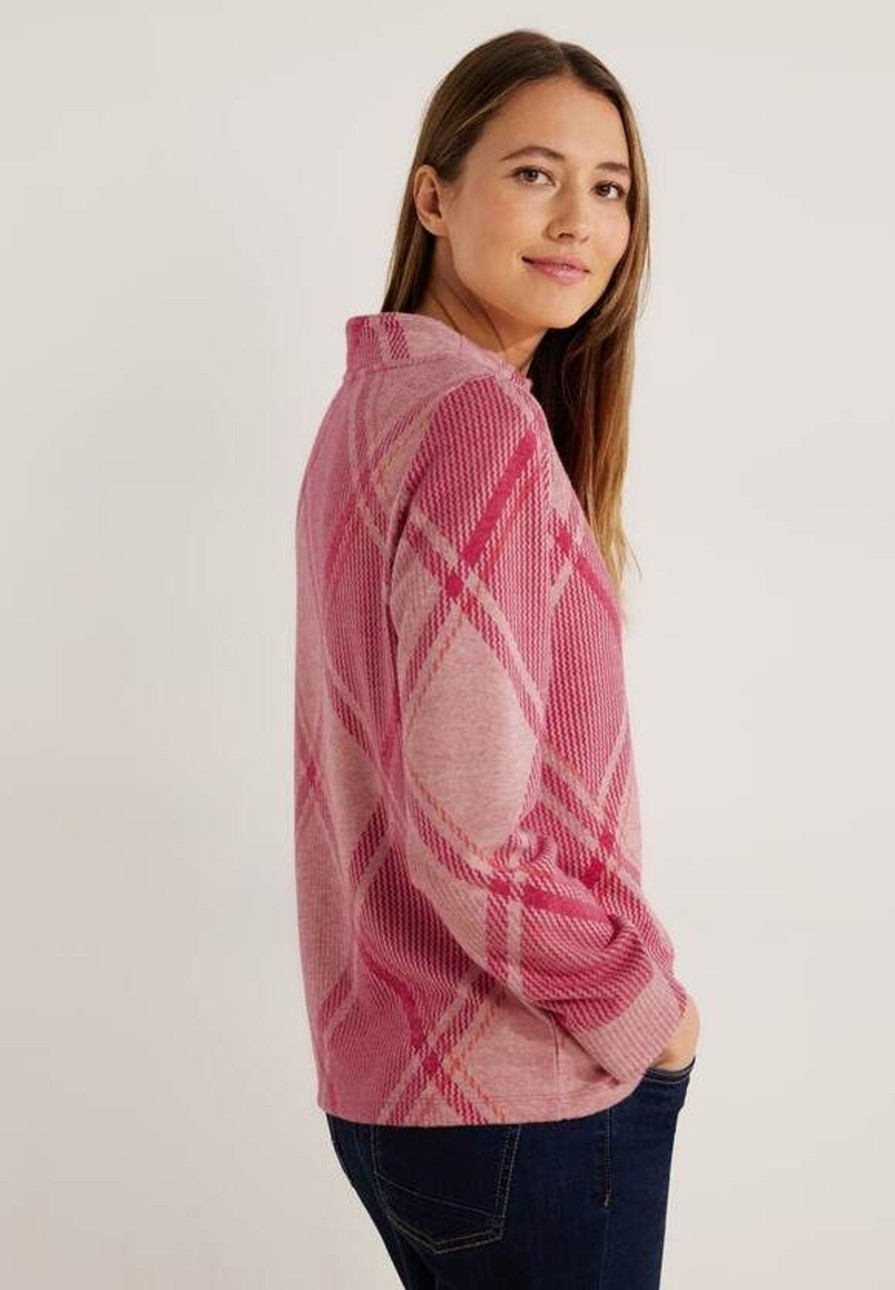 Dames Cecil | Cecil Ruit Sweater Cosy Coral 320545 35068