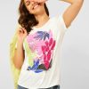 Dames Cecil | Cecil Print Shirt Vanilla White 317993 33881