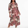 Dames Tramontana | Tramontana Print Jurk Neutrals Q01-09-501