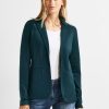 Dames Cecil | Cecil Jersey Blazer Deep Lake Green 211910 14926