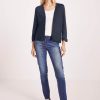 Dames Cecil | Cecil Dun Open Vallend Vest Deep Blue 319631 10128