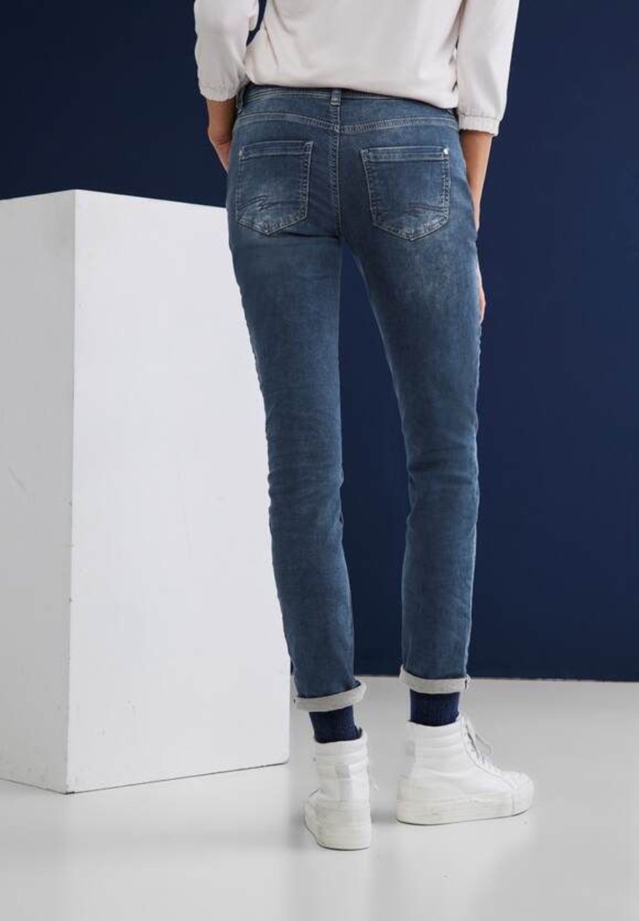 Dames Street One | Street One Denim Jane Mid Indigo 375919 14708