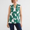 Dames Street One | Street One Blouse Top Lagoon Green 343924 24957