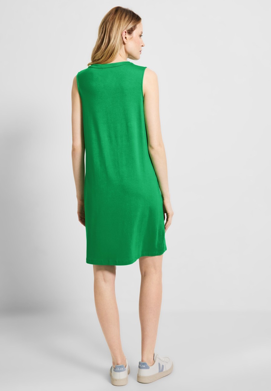 Dames Cecil | Cecil Jersey Jurk Fresh Green 143549 14794