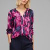 Dames Street One | Street One Print Blouse Cozy Pink 344383 35463