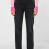 Dames Street One | Street One Wide Leg Denim Black 375804 14438