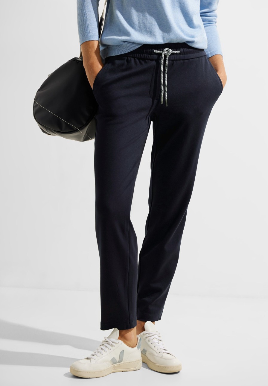 Dames Cecil | Cecil Jersey Broek Tracey Night Sky 376835 14077