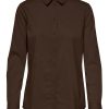 Dames Jacqueline de Yong | Jdy Overhemd Blouse Demitasse Bruin 15149877