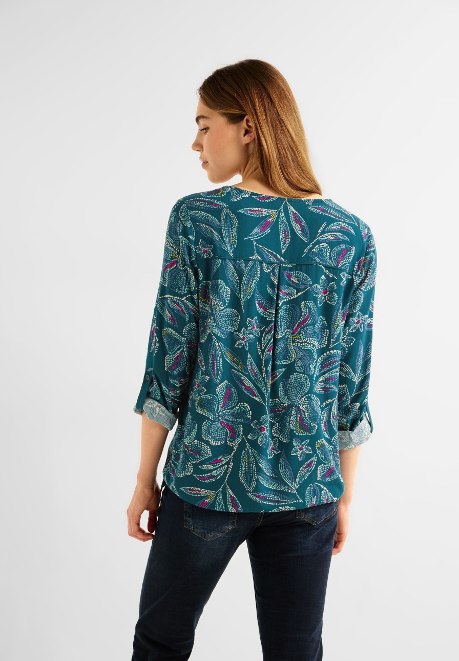 Dames Cecil | Cecil Print Blouse Deep Lake Green 344154 34926