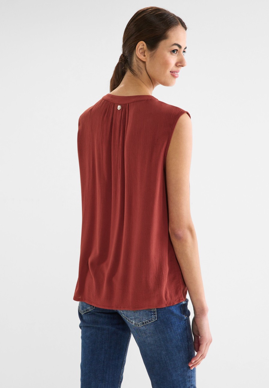 Dames Street One | Street One Blouse Top Foxy Red 343959 14914