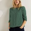 Dames Cecil | Cecil Print Blouse Easy Green 344320 35069