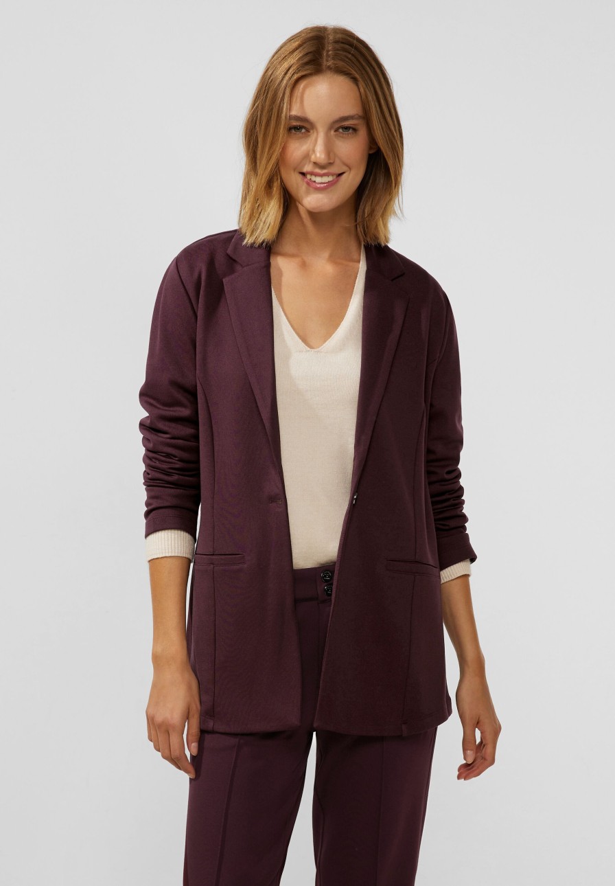 Dames Street One | Street One Punto Blazer Purple Brown 211940 15177