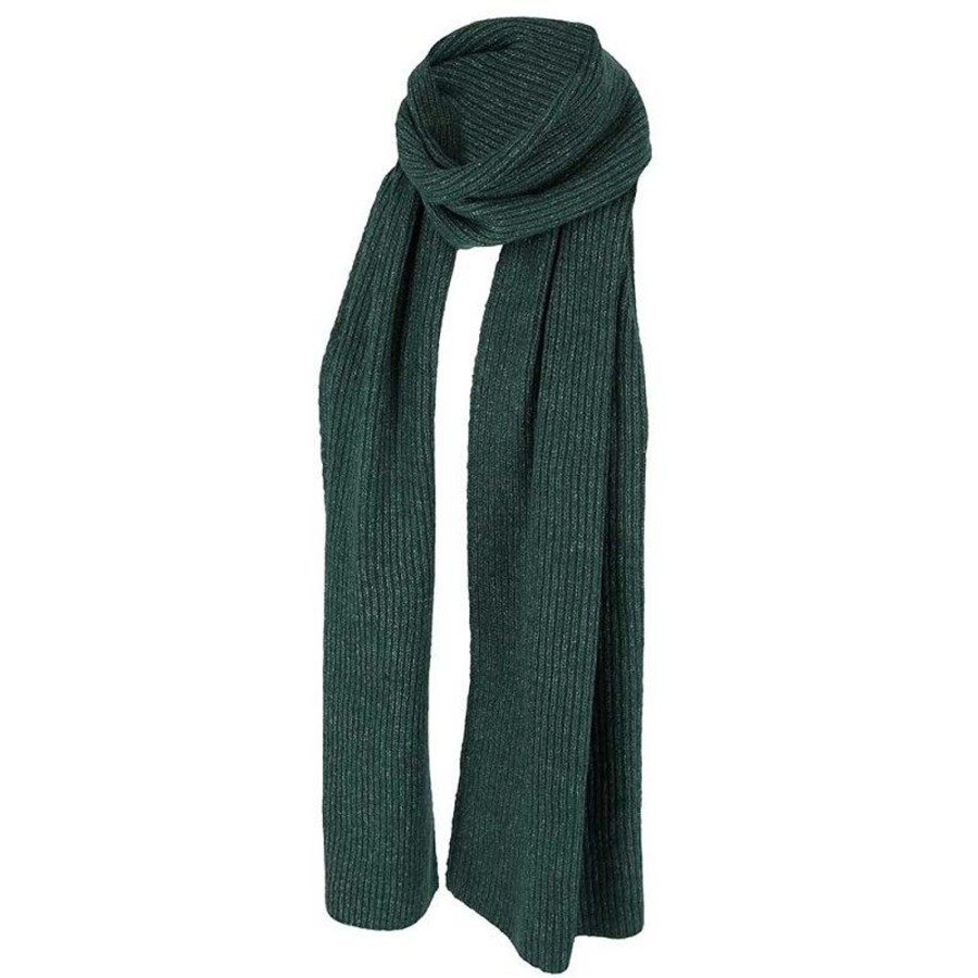 Dames Sarlini | Sarlini Gebreide Sjaal Dark Green 000430-00043