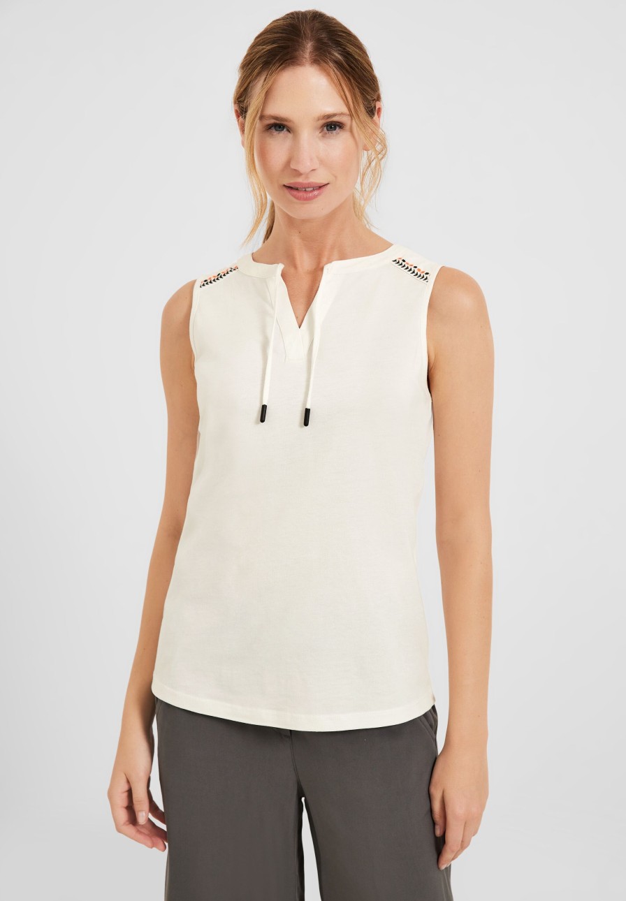 Dames Cecil | Cecil Uni Top Vanilla White 320057 13474