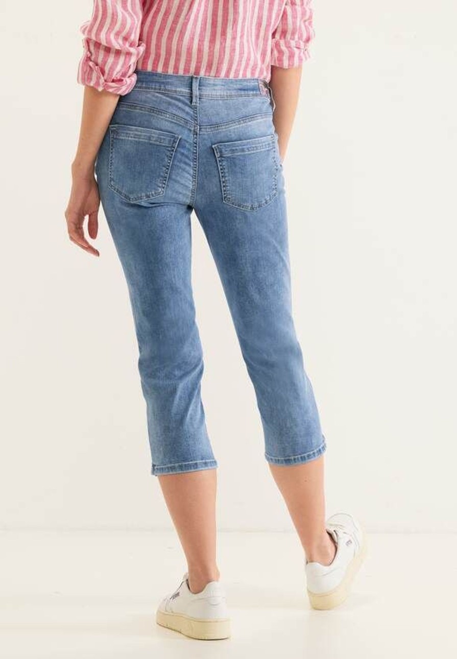 Dames Street One | Street One 3/4 Denim York Blue Light 376075 14822