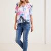 Dames Cecil | Cecil Print Blouse Vanilla White 343970 33474