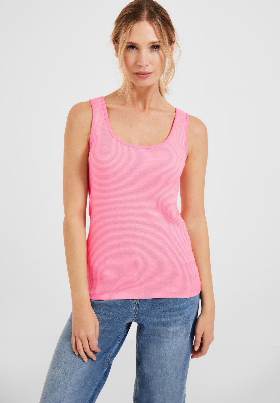 Dames Cecil | Cecil Streep Top Soft Pink 319732 25030