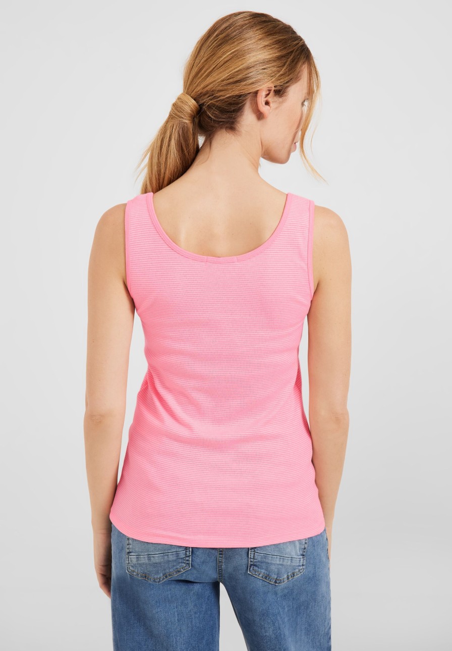 Dames Cecil | Cecil Streep Top Soft Pink 319732 25030