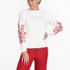 Dames Tramontana | Tramontana Sweater Off White D02-09-601