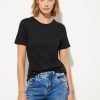 Dames Street One | Street One Korte Mouw Shirt Zwart 320321 10001