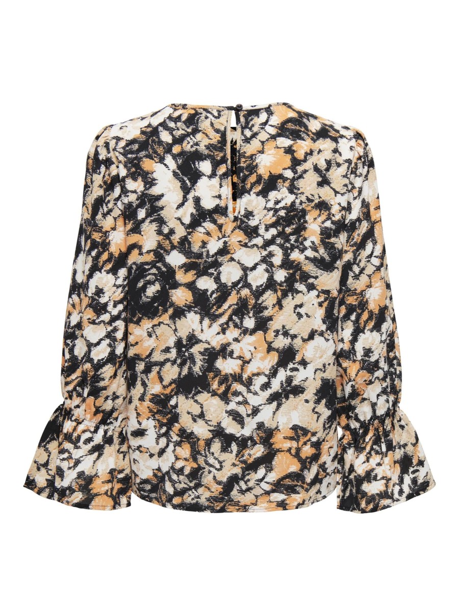 Dames Jacqueline de Yong | Jdy Print Blouse Black Blurred Flower 15308687