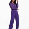 Dames Tramontana | Tramontana Wijde Broek Purple C12-10-101 4800