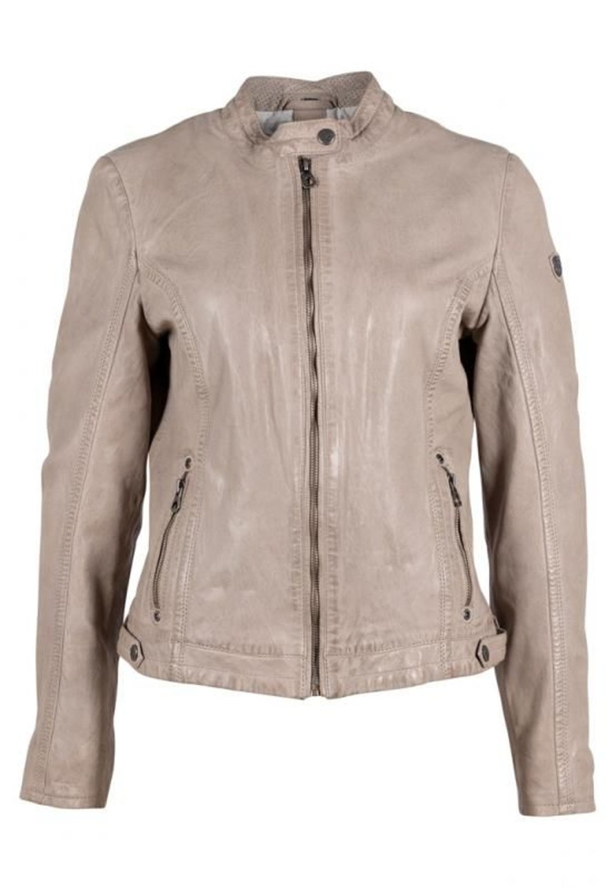 Dames Mauritius | Gipsy Leren Jack Jollie M0014993 Silvergrey