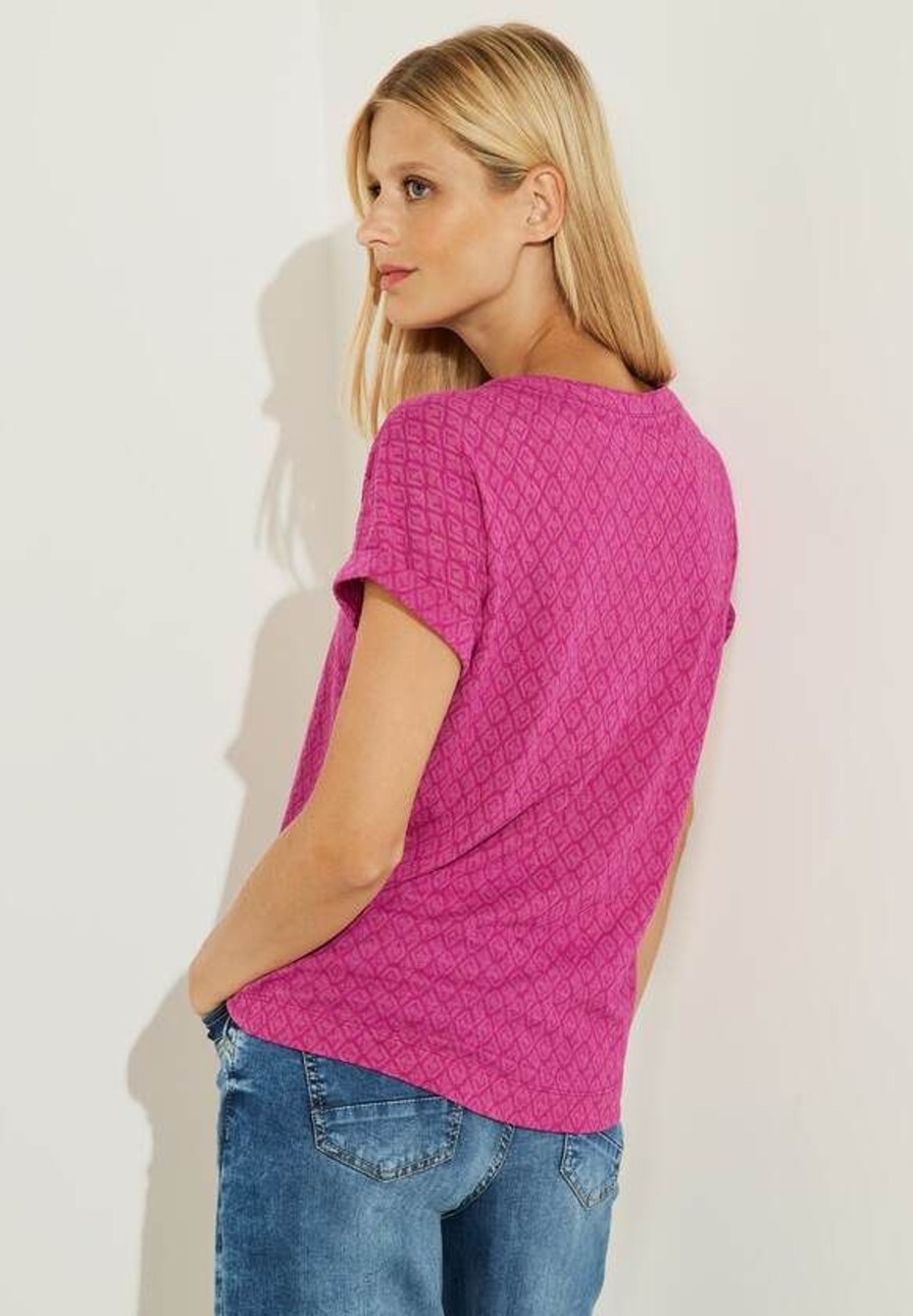 Dames Cecil | Cecil Burnout Look Shirt Cool Pink 320237 15095