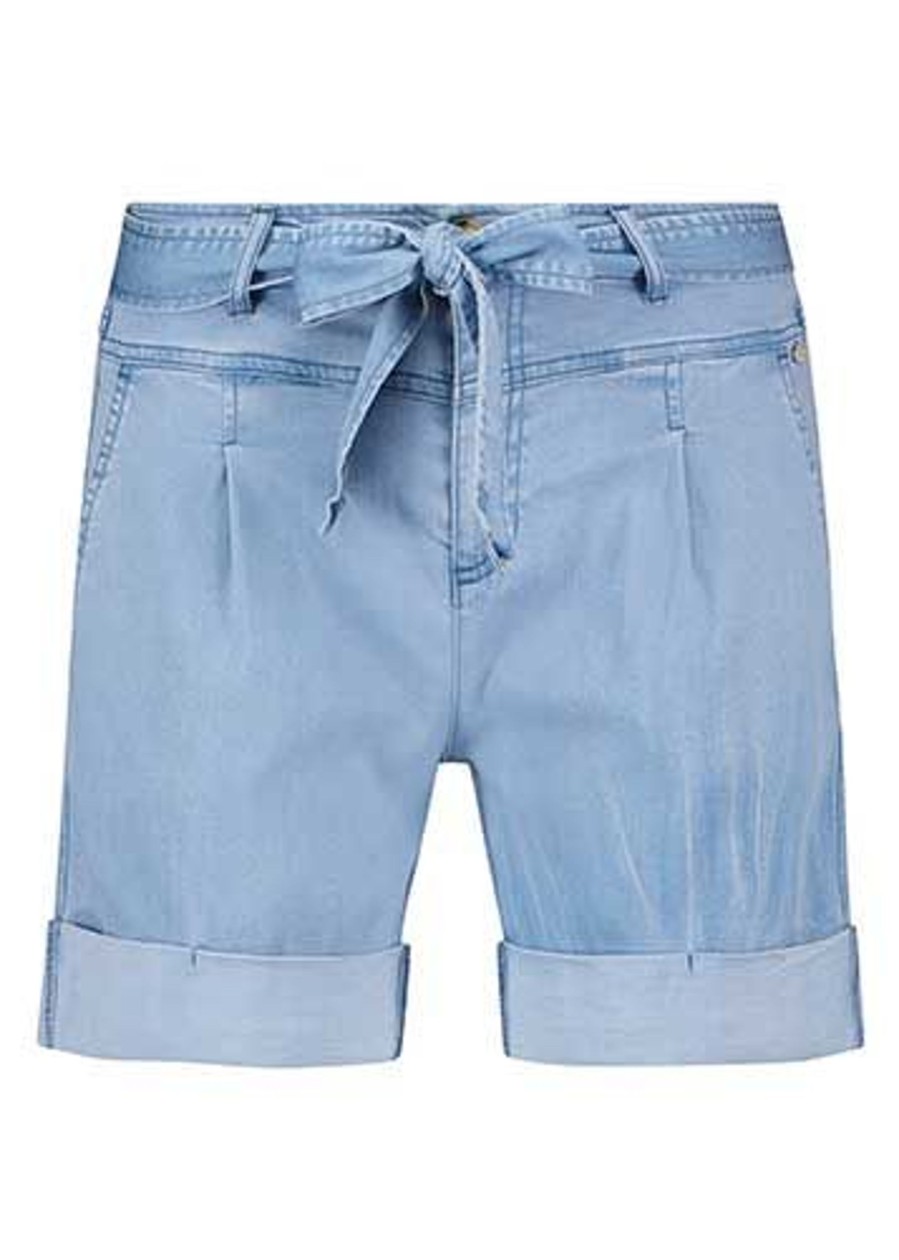 Dames Tramontana | Tramontana Tencel Short Light Denim Q05-04-101