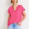 Dames Street One | Street One Basis Blouse Berry Rose 343850 14647