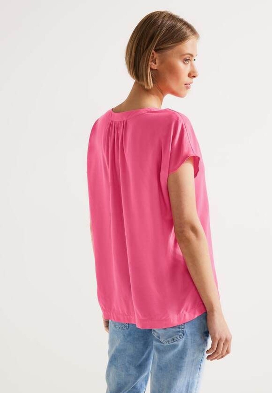 Dames Street One | Street One Basis Blouse Berry Rose 343850 14647