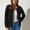 Dames Street One | Street One Structuur Sweatvest Black 320292 10001