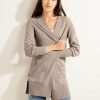 Dames Cecil | Cecil Half Lang Vest Taupe Melange 253620 12479