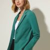 Dames Street One | Street One Jersey Blazer Lagoon Green 211912 14957