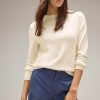 Dames Street One | Street One Melee Trui Cream White 302364 14959