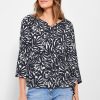 Dames Cecil | Cecil Print Blouse Deep Blue 343843 20128