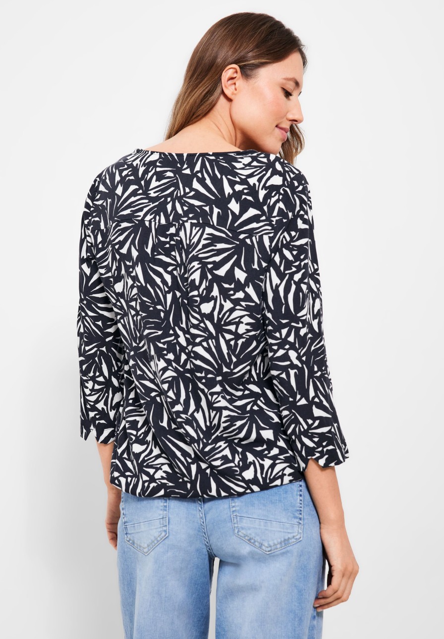 Dames Cecil | Cecil Print Blouse Deep Blue 343843 20128