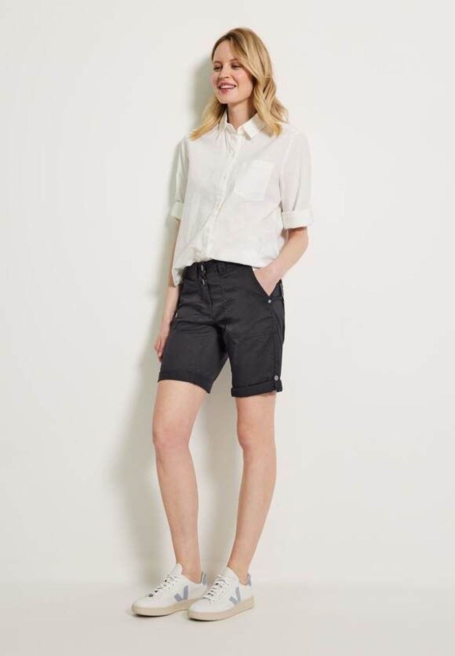 Dames Cecil | Cecil New York Short Carbon Grey 376478 12538